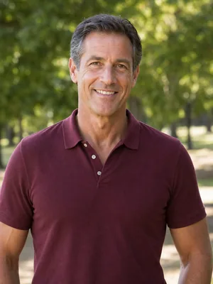 Homme senior souriant