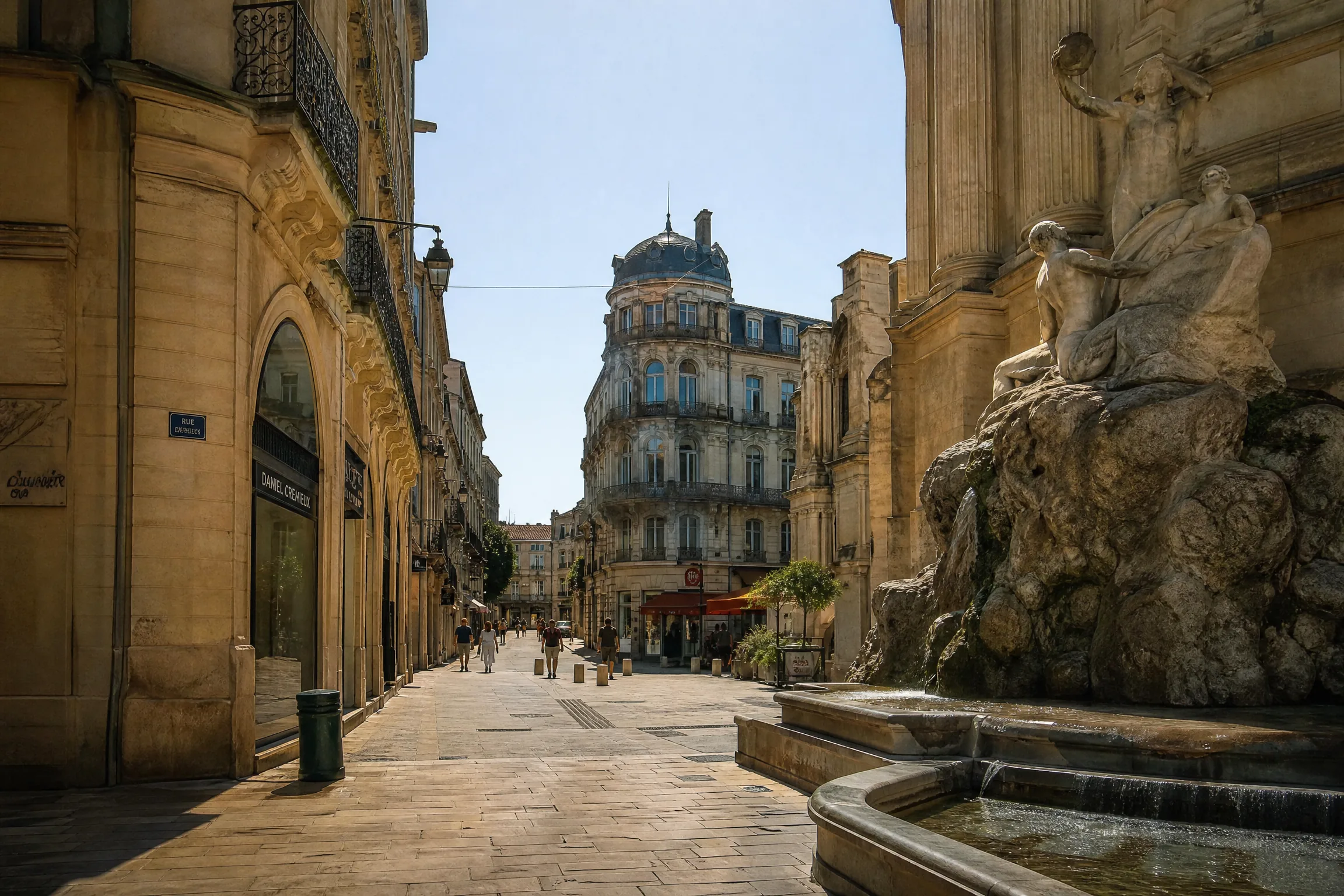 L'Écusson, quartier historique de Montpellier pour une rencontre senior