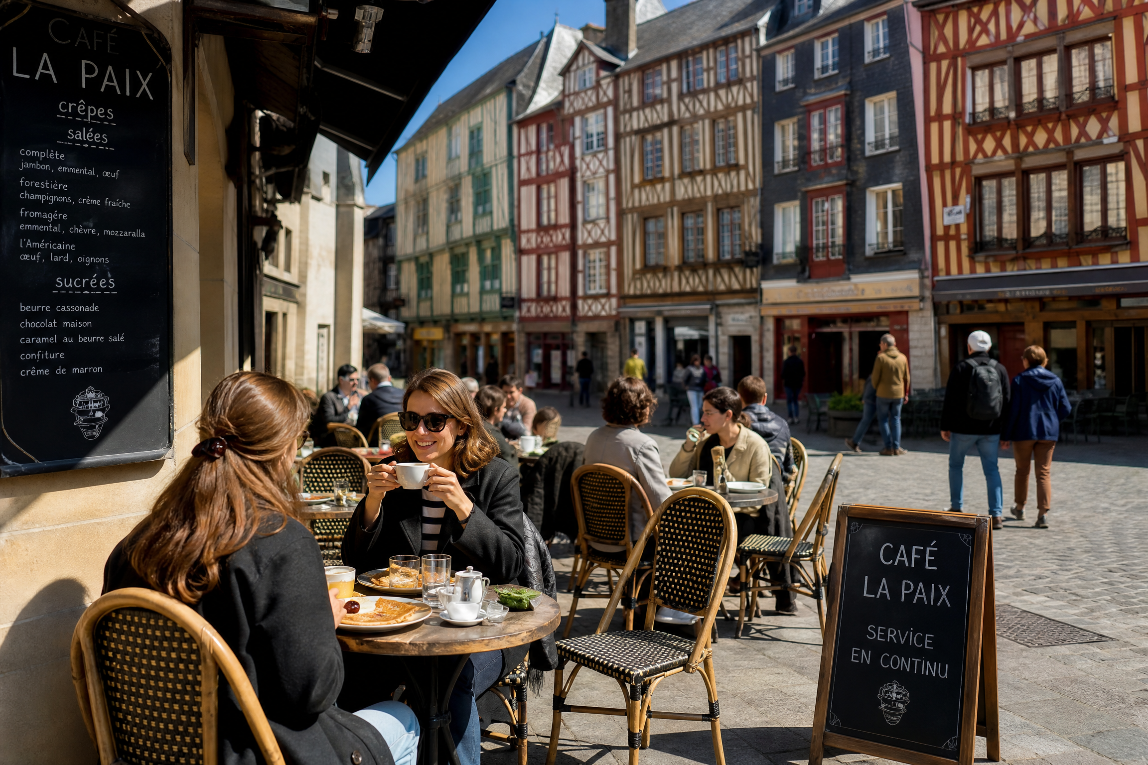 Café breton à Rennes pour une rencontre senior